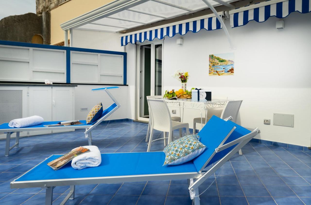 Grecale - Amazing Apartment With Patio And Sea View Maiori Bagian luar foto
